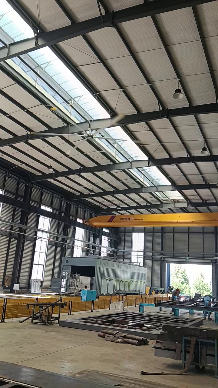 HVLS fan in a commercial space